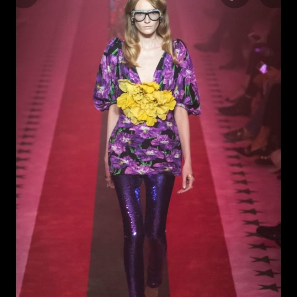 NWT gucci floral short dress